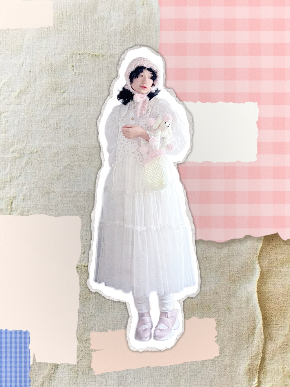 petit flowerチュールキャミワンピース / プチフラワーチュールキャミ