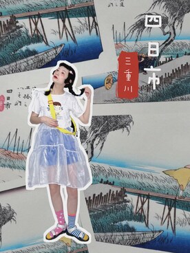 「WC（ダブル シー）のアイテム（ワンピース/ドレス）」を使った、yukoさん（レディース・167cm）の夏コーディネート