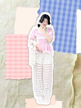 「アイテム（エプロン）」を使った、yukoさん（レディース・167cm）の夏コーディネート