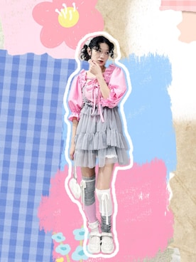 「Candy Stripper（キャンディストリッパー）のアイテム」を使った、yukoさん（レディース・167cm）の冬コーディネート