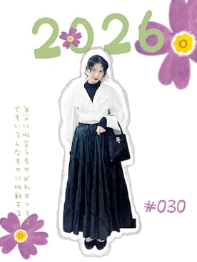 「ZARA（ザラ）のアイテム（シャツ/ブラウス、ホワイト系）」を使った、yukoさん（レディース・166cm）の夏コーディネート
