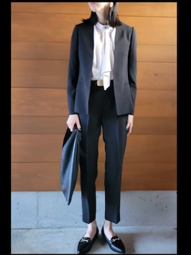 「anuke（アンヌーク）のアイテム」を使った、さおりんこさん（レディース・165cm）の春コーディネート