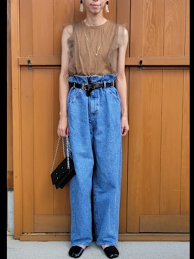 「アイテム（その他トップス）」を使った、さおりんこさん（レディース・165cm）の夏コーディネート