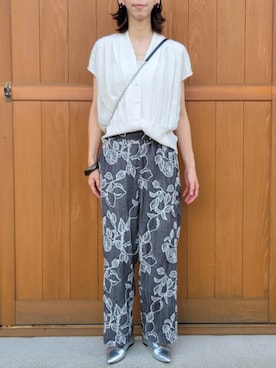 「アイテム（パンプス）」を使った、さおりんこさん（レディース・165cm・40代）の夏コーディネート