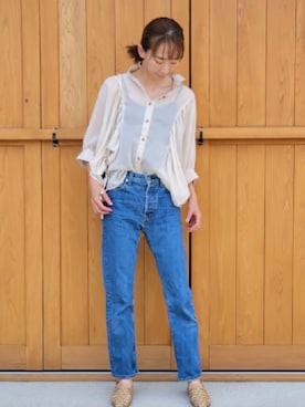 「MURUA（ムルーア）のアイテム」を使った、さおりんこさん（レディース・165cm・40代）の春コーディネート