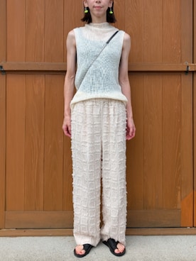 「select MOCA by son（セレクトモカバイソン）のアイテム」を使った、さおりんこさん（レディース・165cm）の夏コーディネート