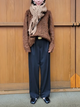 「アイテム（アクセサリー）」を使った、さおりんこさん（レディース・165cm・40代）の冬コーディネート