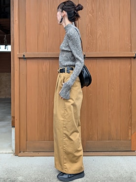 「anuke（アンヌーク）のアイテム」を使った、さおりんこさん（レディース・165cm）の秋コーディネート