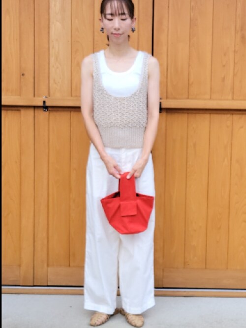 TODAYFUL（トゥデイフル）の「リネンニットビスチェ（ベスト）」 - WEAR