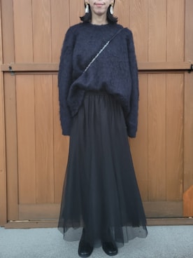 「アイテム（スカート）」を使った、さおりんこさん（レディース・165cm・40代）の冬コーディネート