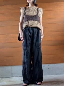 「anuke（アンヌーク）のアイテム」を使った、さおりんこさん（レディース・165cm）の夏コーディネート