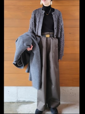 「anuke（アンヌーク）のアイテム」を使った、さおりんこさん（レディース・165cm）の冬コーディネート