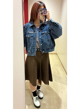 「ear PAPILLONNER（イアパピヨネ）のアイテム」を使った、sanqさん（レディース・150cm）の秋コーディネート