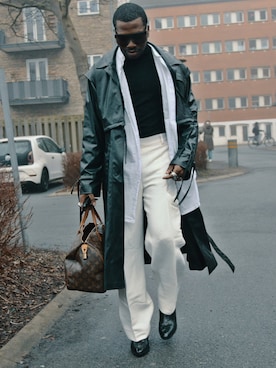 「JIL SANDER（ジルサンダー）のアイテム」を使った、Brian Ingramさん（メンズ・173cm）の夏コーディネート