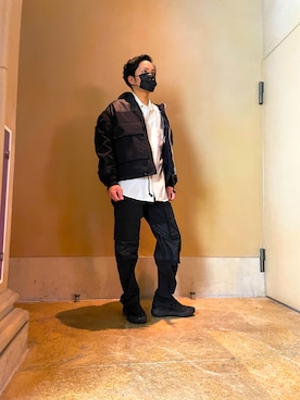「DIESEL（ディーゼル）のアイテム（ブルゾン）」を使った、onemoさん（メンズ・177cm）の冬コーディネート