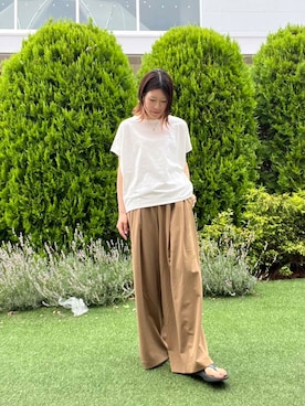 「FORK&SPOON（フォークアンドスプーン）のアイテム」を使った、hanaさん（レディース・163cm）の夏コーディネート