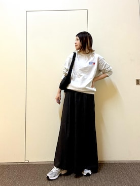 「FORK&SPOON」｜「アイテム（スウェット）」を使った、hanaさん（レディース・163cm）の秋コーディネート