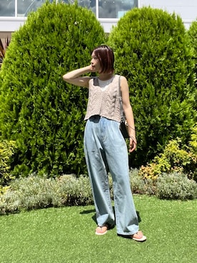 「MARCO BIANCHINI（マルコビアンチーニ）のアイテム」を使った、hanaさん（レディース・163cm）の夏コーディネート