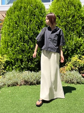 「骨格ナチュラル」｜hanaさん（レディース・163cm）の夏コーディネート