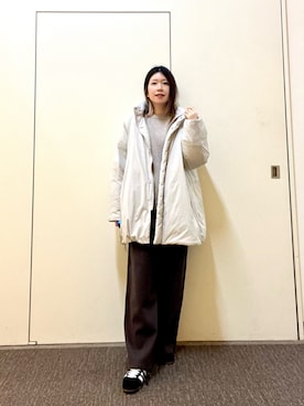 「FORK&SPOON」｜「アイテム（シューズ）」を使った、hanaさん（レディース・163cm）の冬コーディネート