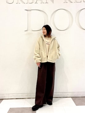 「EKAL（エカル）のアイテム」を使った、hanaさん（レディース・163cm）の冬コーディネート