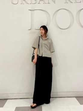 「URBAN RESEARCH DOORS（アーバンリサーチドアーズ）のアイテム（デニムパンツ）」を使った、hanaさん（レディース・163cm）の夏コーディネート