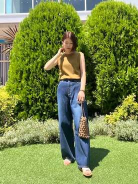 「Lee（リー）のアイテム」を使った、hanaさん（レディース・163cm）の夏コーディネート