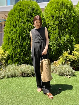 「Drifter（ドリフター）の『別注』DRIFTER×DOORS　ナップサック（バックパック/リュック）」を使った、hanaさん（レディース・163cm）の夏コーディネート