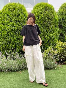 「MARCO BIANCHINI（マルコビアンチーニ）のアイテム」を使った、hanaさん（レディース・163cm）の夏コーディネート