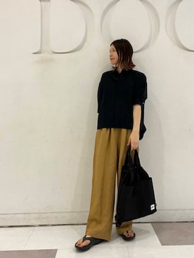 「アイテム（バックパック/リュック）」を使った、hanaさん（レディース・163cm）の夏コーディネート