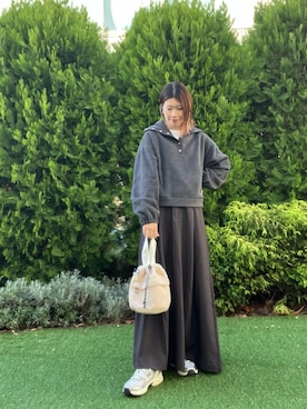 「アイテム（その他トップス）」を使った、hanaさん（レディース・163cm）の秋コーディネート