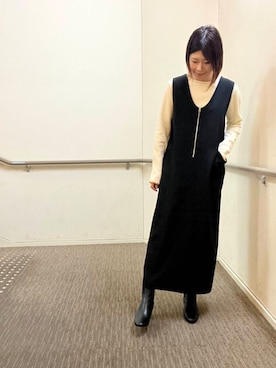 hanaさん（レディース・163cm）の冬コーディネート