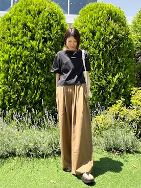 「LACOSTE」｜hanaさん（レディース・163cm）の夏コーディネート