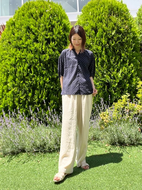 ブラウス シャツ グリッタードットギャザーブラウス レディース URBAN RESEARCH DOORS ブラウス シャツ グリッタードット