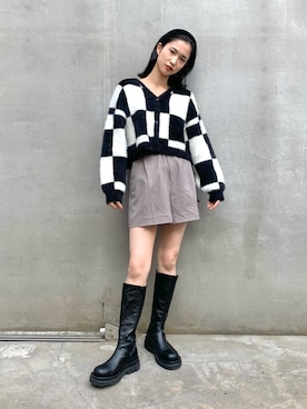 「アイテム（カチューシャ）」を使った、makotoさん（レディース・158cm・20代）の秋コーディネート