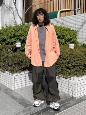 「CPCM（シーピーシーエム）のアイテム（アクセサリー）」を使った、TOMOKI OOHASHIさん（メンズ・180cm）の春コーディネート