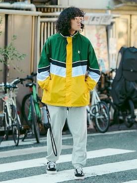 「GAP（ギャップ）のアイテム（スウェットパンツ）」を使った、TOMOKI OOHASHIさん（メンズ・180cm）の冬コーディネート