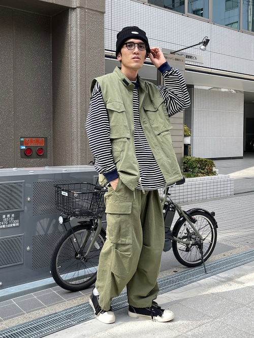 PPFM ベスト ミリタリー ファッション メンズ