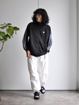 「STARTER（スターター）のアイテム（ジャケット/アウター）」を使った、TOMOKI OOHASHIさん（メンズ・180cm）の春コーディネート