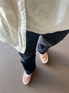 「VANS（バンズ）のアイテム（スニーカー、オレンジ系）」を使った、TKMさん（メンズ・169cm）の春コーディネート