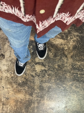 「VANS（バンズ）のアイテム（スニーカー、ブラック系）」を使った、TKMさん（メンズ・169cm）の夏コーディネート