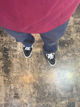 「VANS（バンズ）のアイテム（スニーカー、ブラック系）」を使った、TKMさん（メンズ・169cm）の夏コーディネート