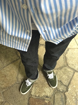 「VANS（バンズ）のアイテム（スニーカー、グリーン系）」を使った、TKMさん（メンズ・169cm）の秋コーディネート