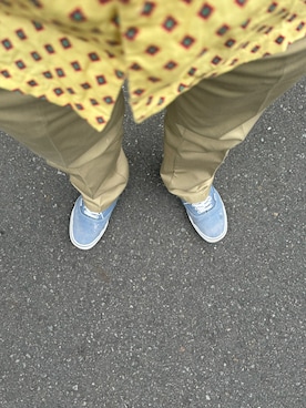 「VANS（バンズ）のアイテム（スニーカー、ブルー系）」を使った、TKMさん（メンズ・169cm）の夏コーディネート