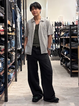 「BACK NUMBER（バックナンバー）のアイテム（パンツ）」を使った、Right-on  よしきさん（メンズ・175cm）の夏コーディネート