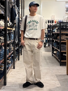 「BACK NUMBER（バックナンバー）のアイテム（帽子）」を使った、Right-on  よしきさん（メンズ・175cm）の夏コーディネート