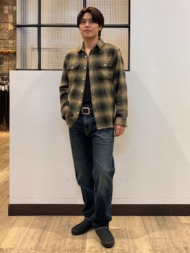 「Levi's（リーバイス）のアイテム（シャツ/ブラウス）」を使った、Right-on  よしきさん（メンズ・175cm）の秋コーディネート
