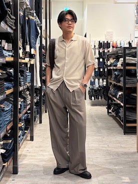 「BACK NUMBER（バックナンバー）のアイテム（パンツ）」を使った、Right-on  よしきさん（メンズ・175cm）の夏コーディネート