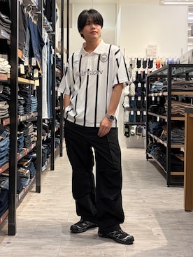 「BACK NUMBER（バックナンバー）のアイテム（パンツ）」を使った、Right-on  よしきさん（メンズ・175cm）の夏コーディネート