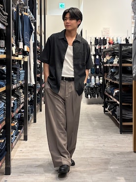 「BACK NUMBER（バックナンバー）のアイテム（パンツ）」を使った、Right-on  よしきさん（メンズ・175cm）の夏コーディネート